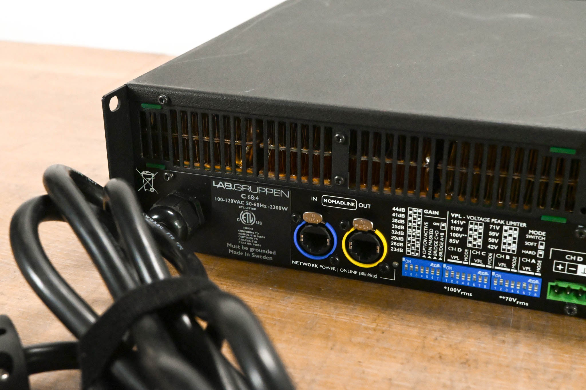 Lab Gruppen C 68:4 6800W Four-Channel Power Amplifier