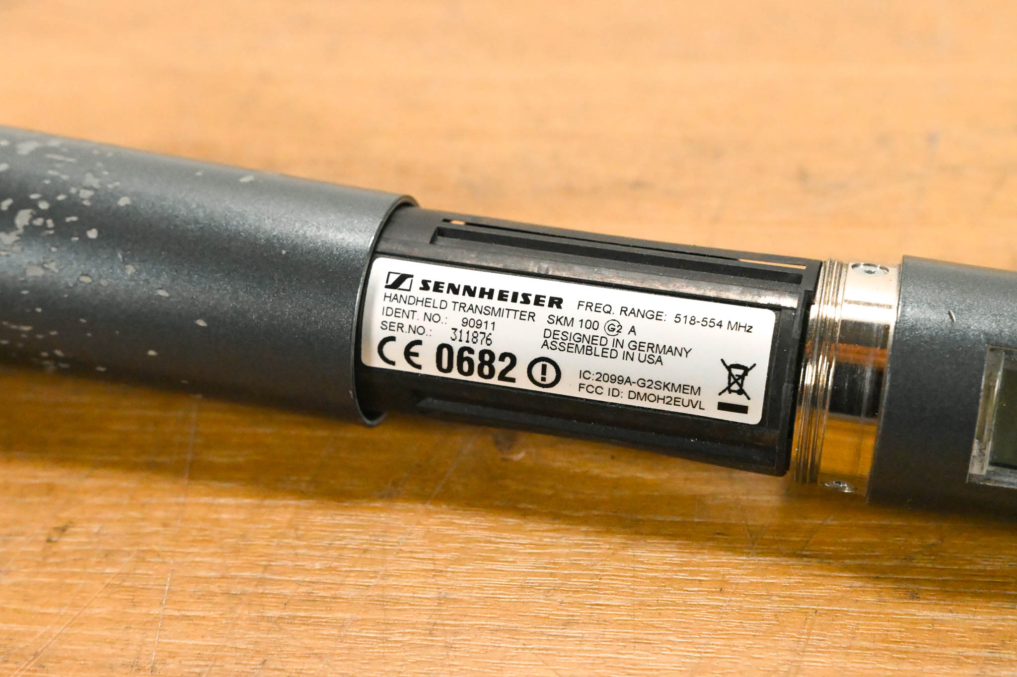 Sennheiser ew 100 G2 Handheld Wireless System 518-554MHz NO POWER SUPPLY