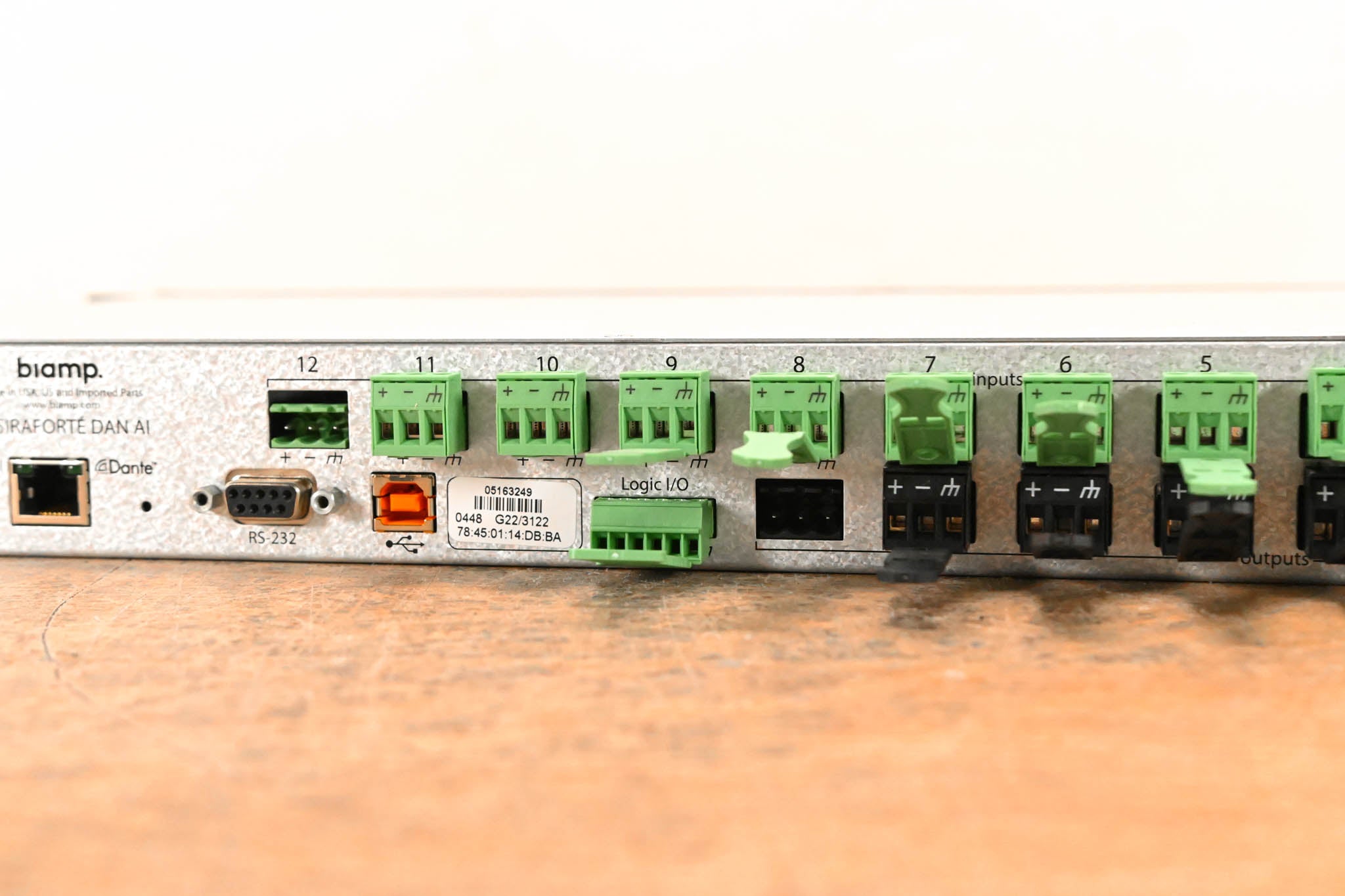 Biamp TesiraFORTÉ DAN AI Fixed I/O DSP