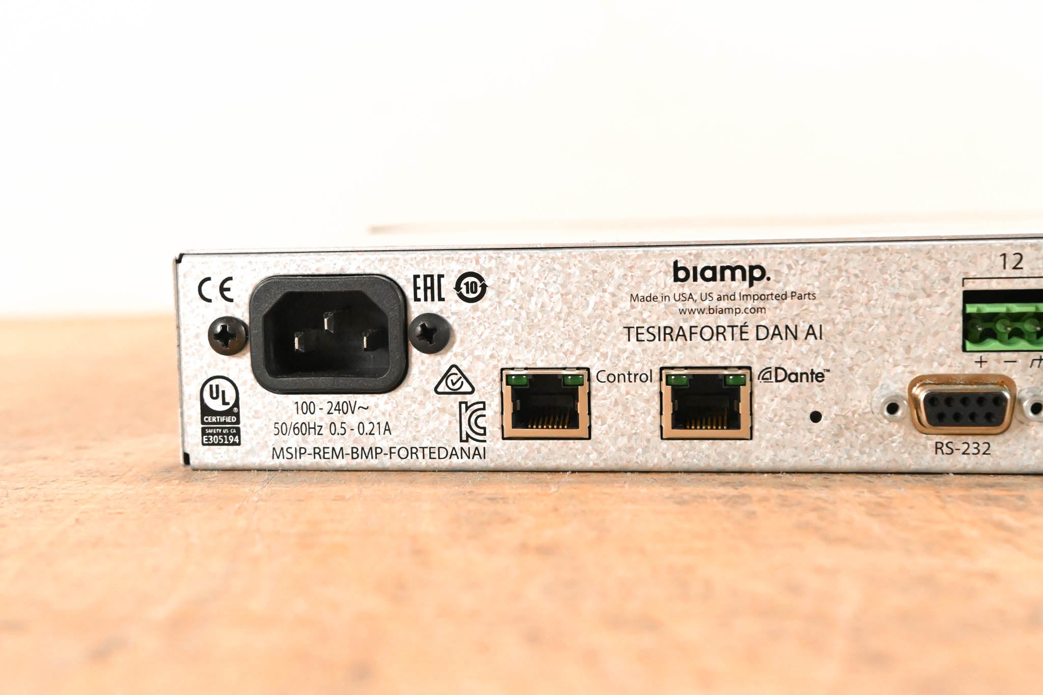 Biamp TesiraFORTÉ DAN AI Fixed I/O DSP