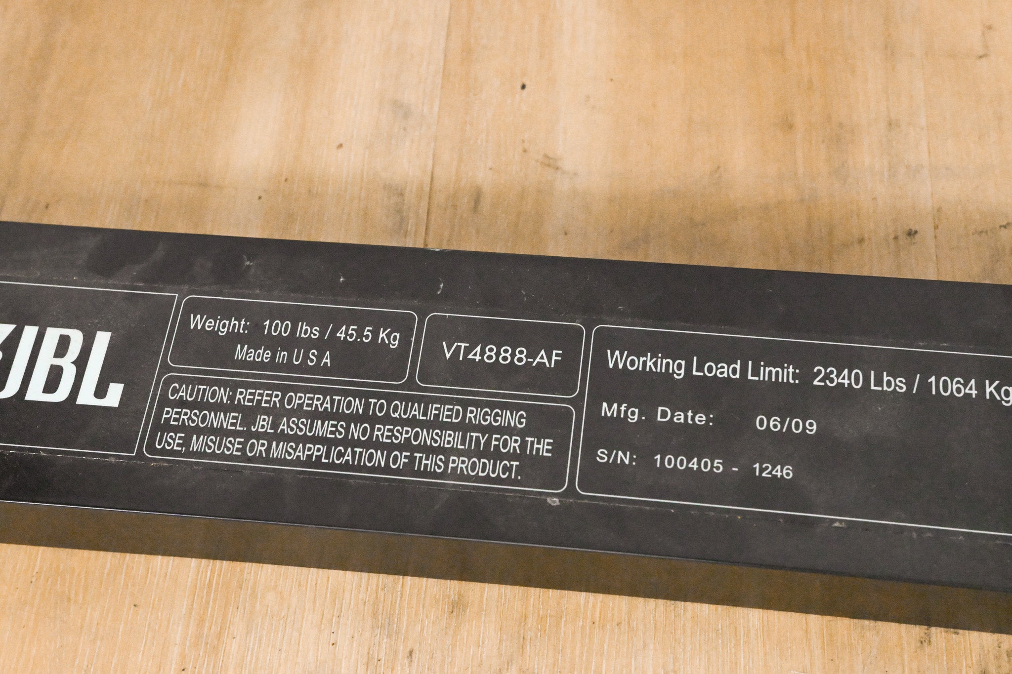 JBL VT4888-AF Array Frame for VT Systems