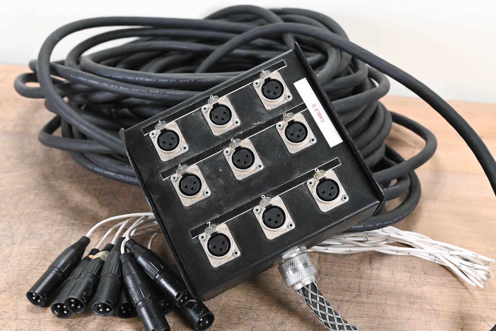 Horizon Stage Series 9-Channel XLR Snake - 125 ft