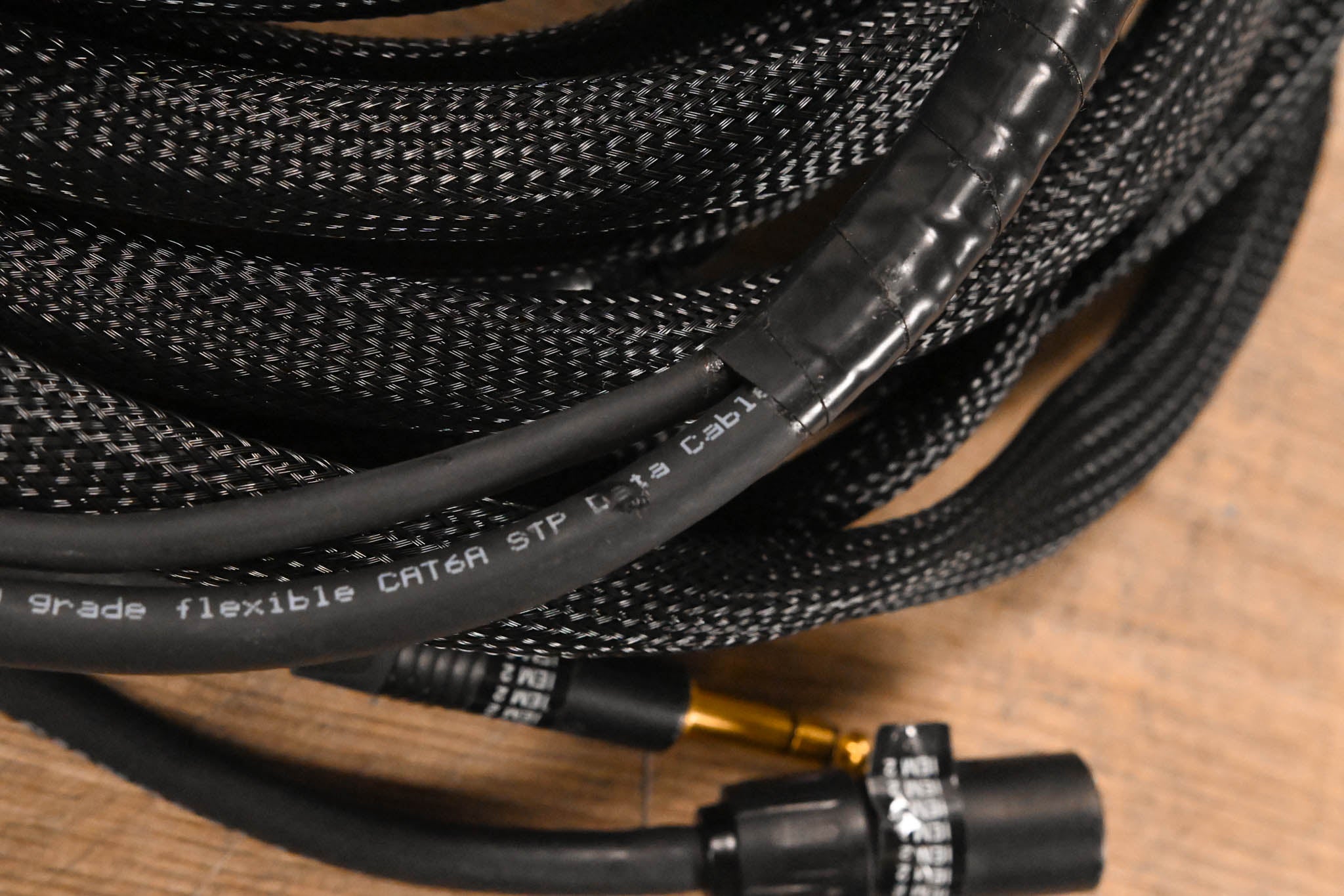 Unbranded 1/4" TRS and EtherCON RJ45 Loom - 40'