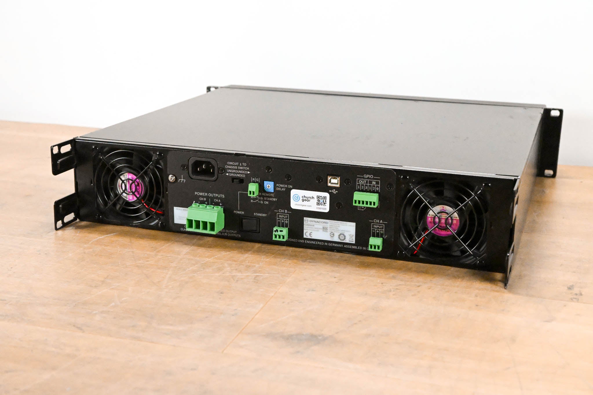 Dynacord C1300FDi 2-Channel 650W Power Amplifier with DSP