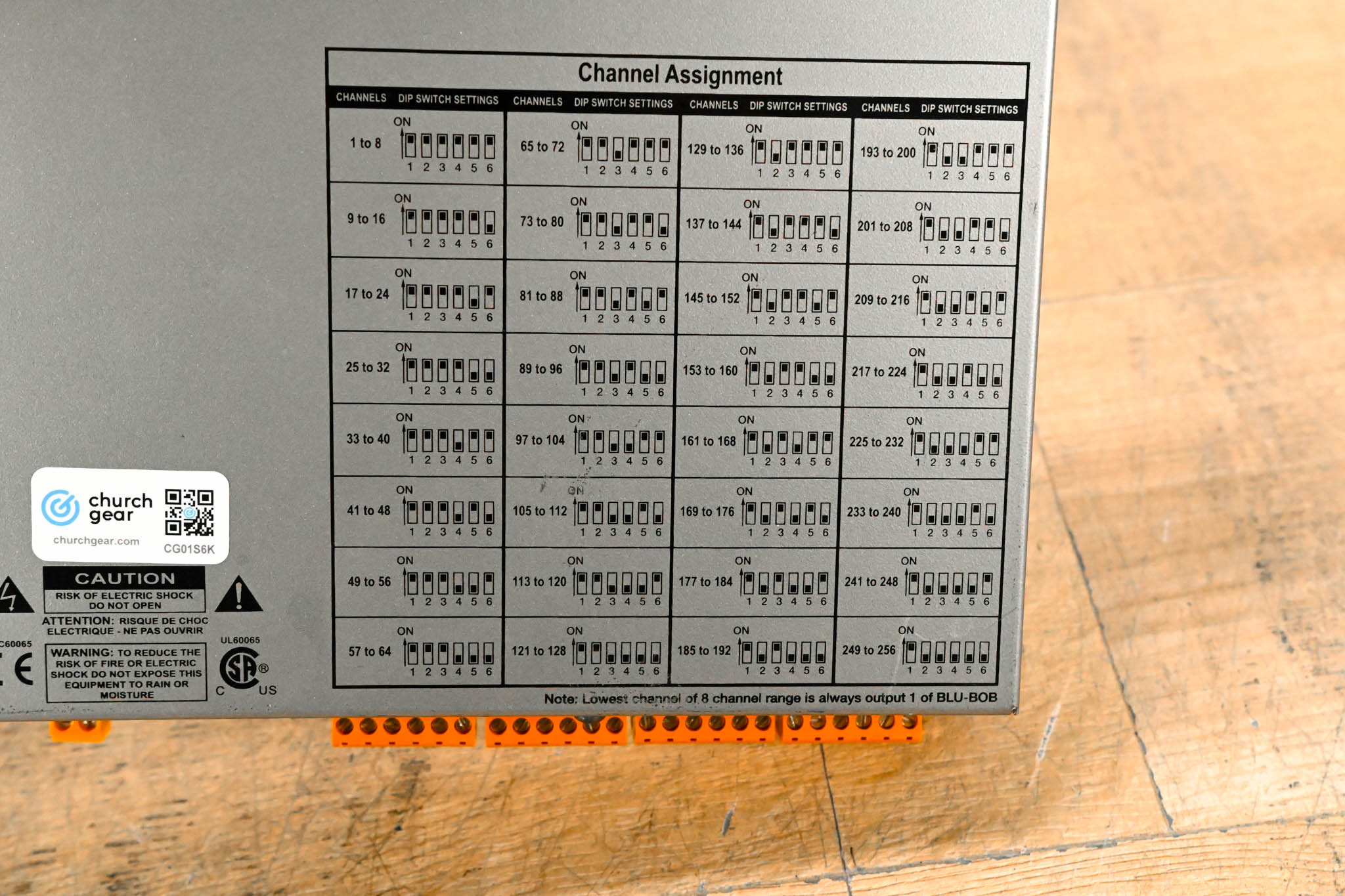 BSS London BLU-BOB2 8-Channel Break-Out Box Output Expander (NO PSU)
