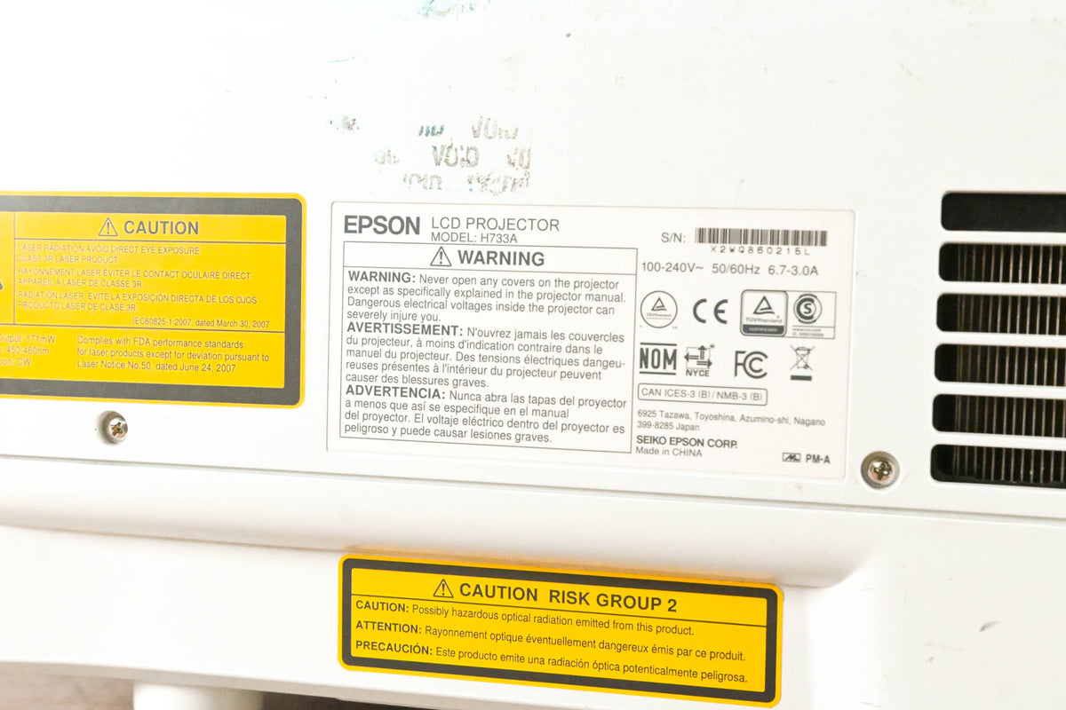 Epson Pro L1300U 8,000-Lumen WUXGA 3LCD Laser Projector w/ 4K & Lens