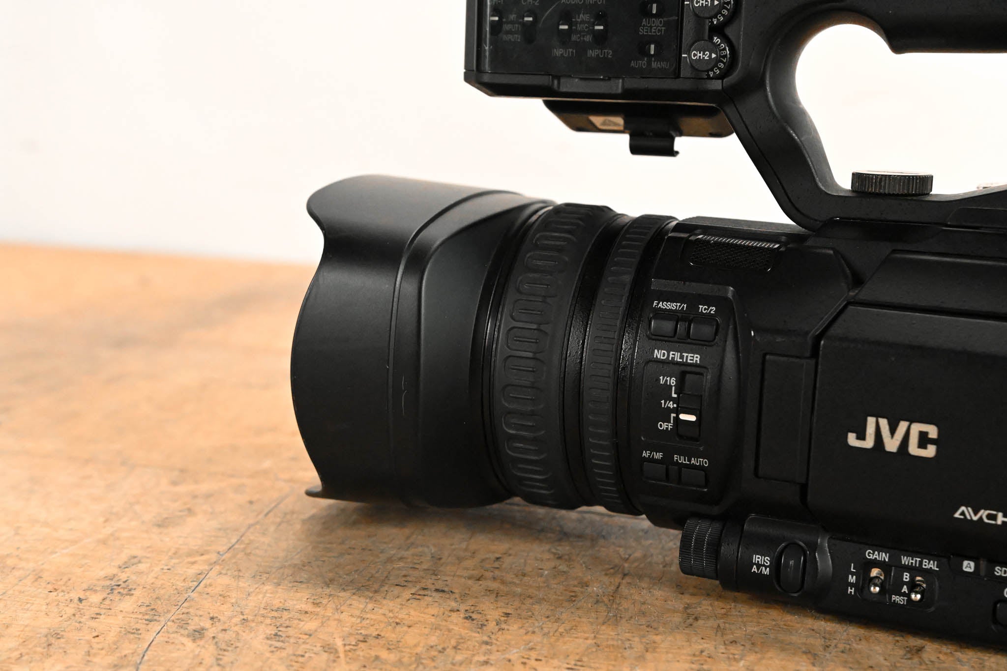 JVC GY-HM200U 4KCAM Compact Handheld Streaming Camcorder