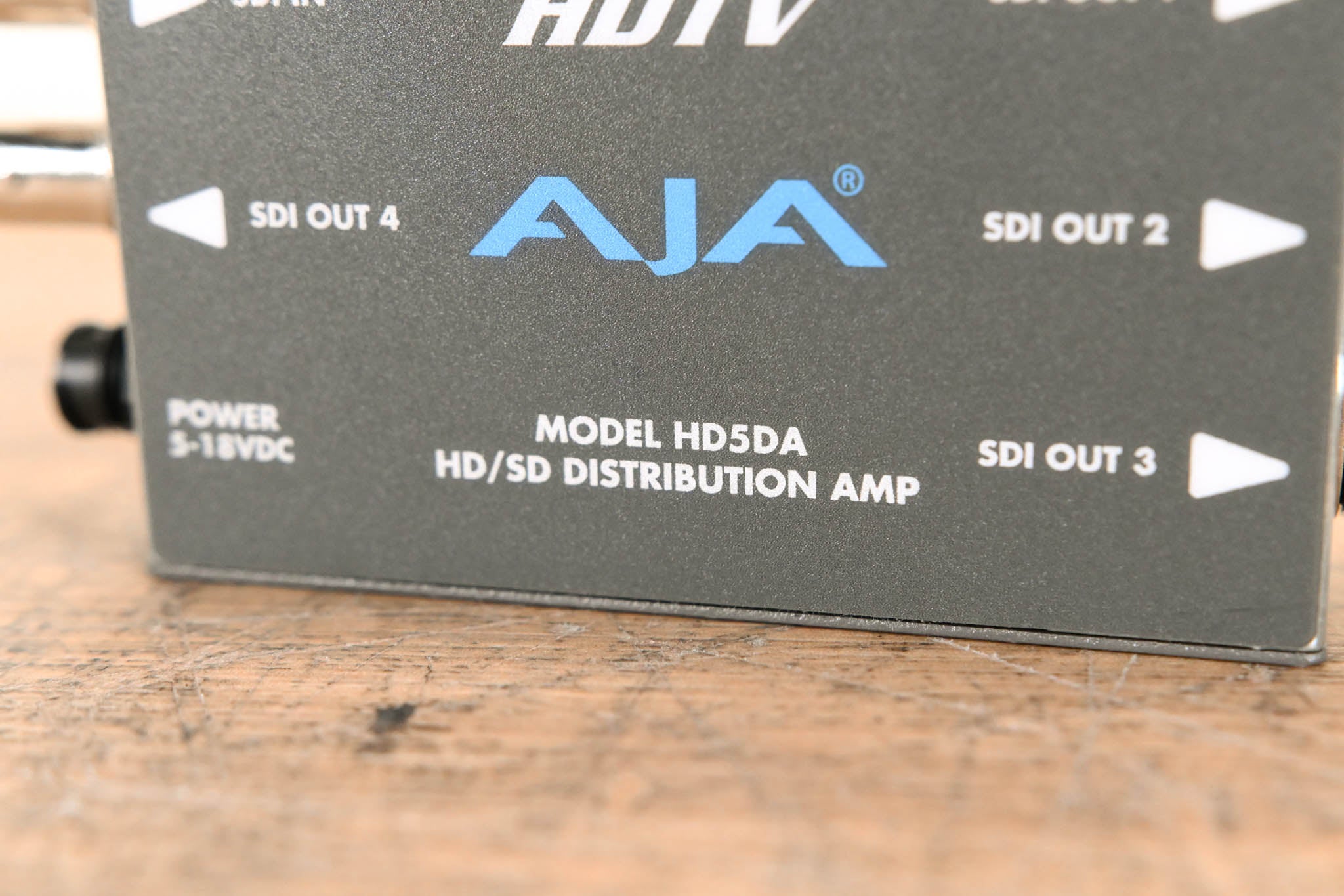 AJA HD5DA 1x4 HD/SD-SDI Distribution Amplifier/Repeater NO POWER SUPPLY