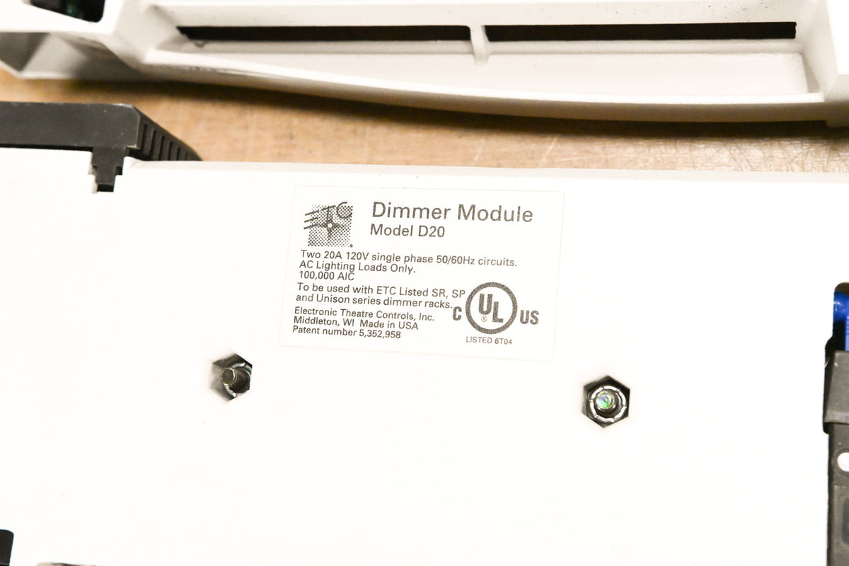 ETC D20 Dual 20A Dimmer Module (Pack of 4)