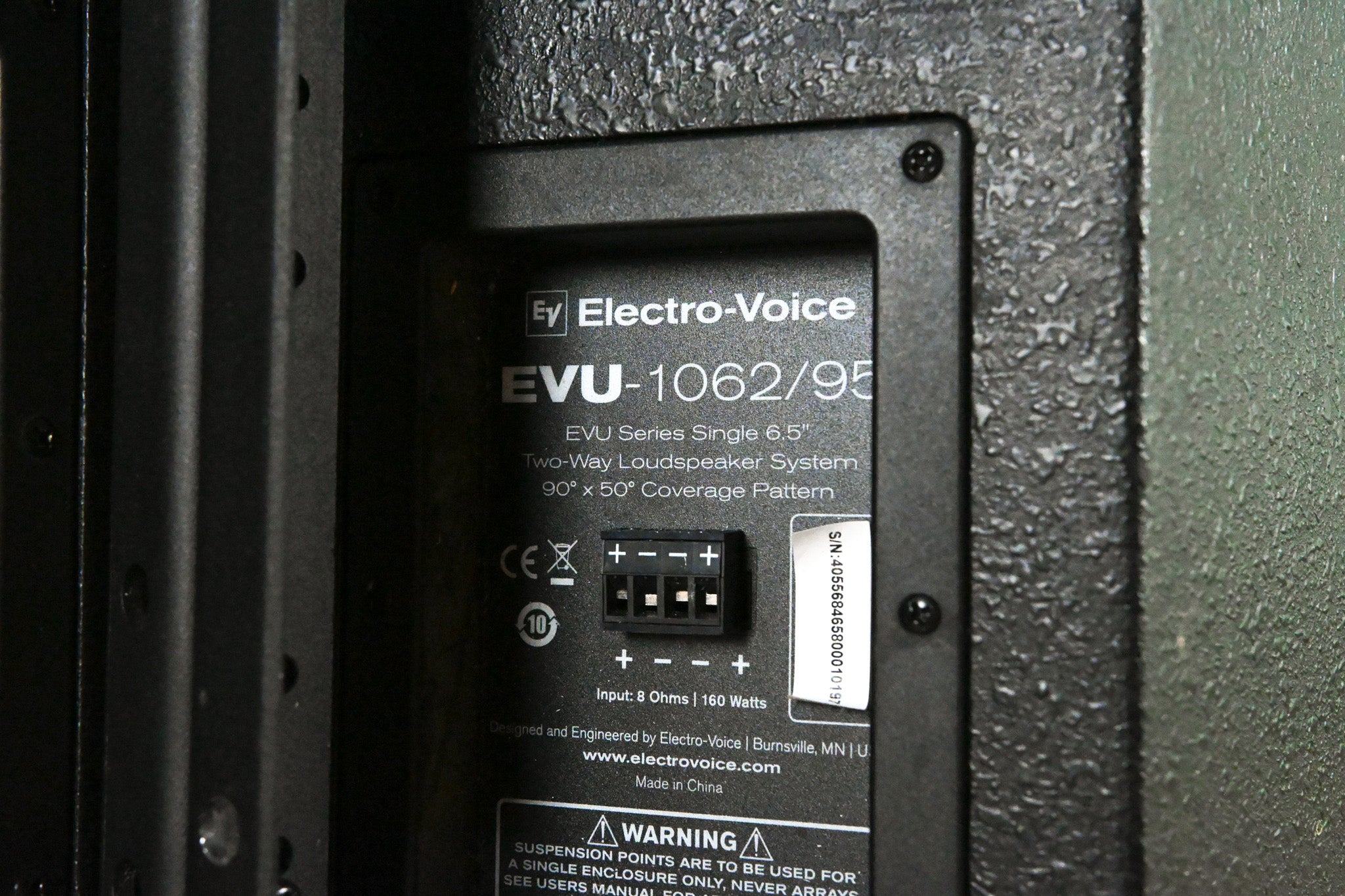 Electro-Voice (EV) EVU-1062/95 6.5" 2-Way Passive Loudspeaker (PAIR)