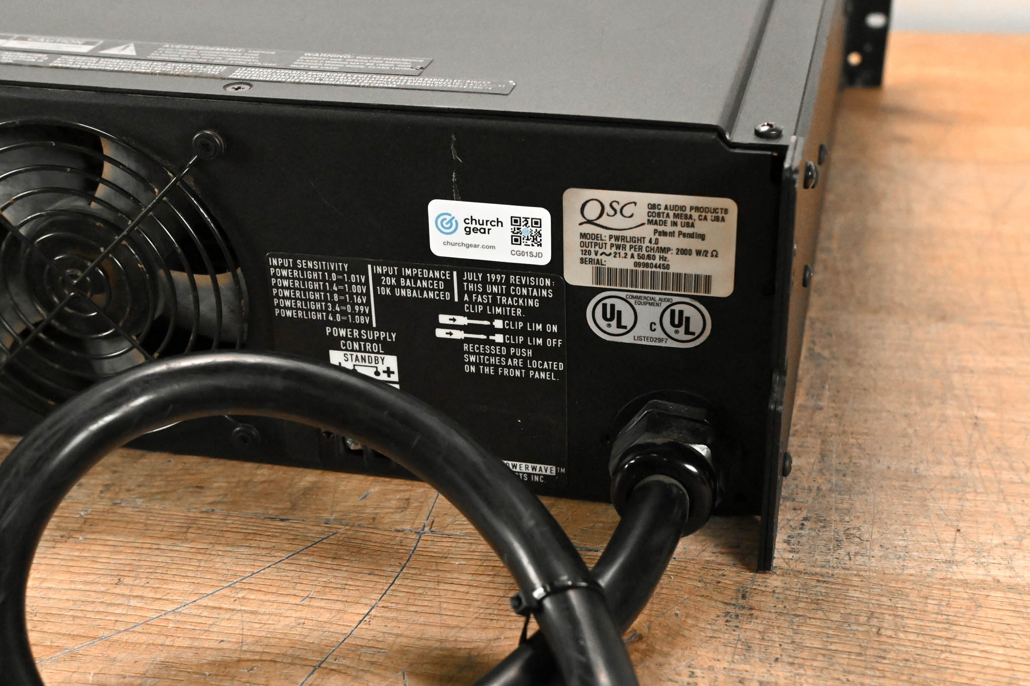 QSC PowerLight 4.0 2-Channel Power Amplifier