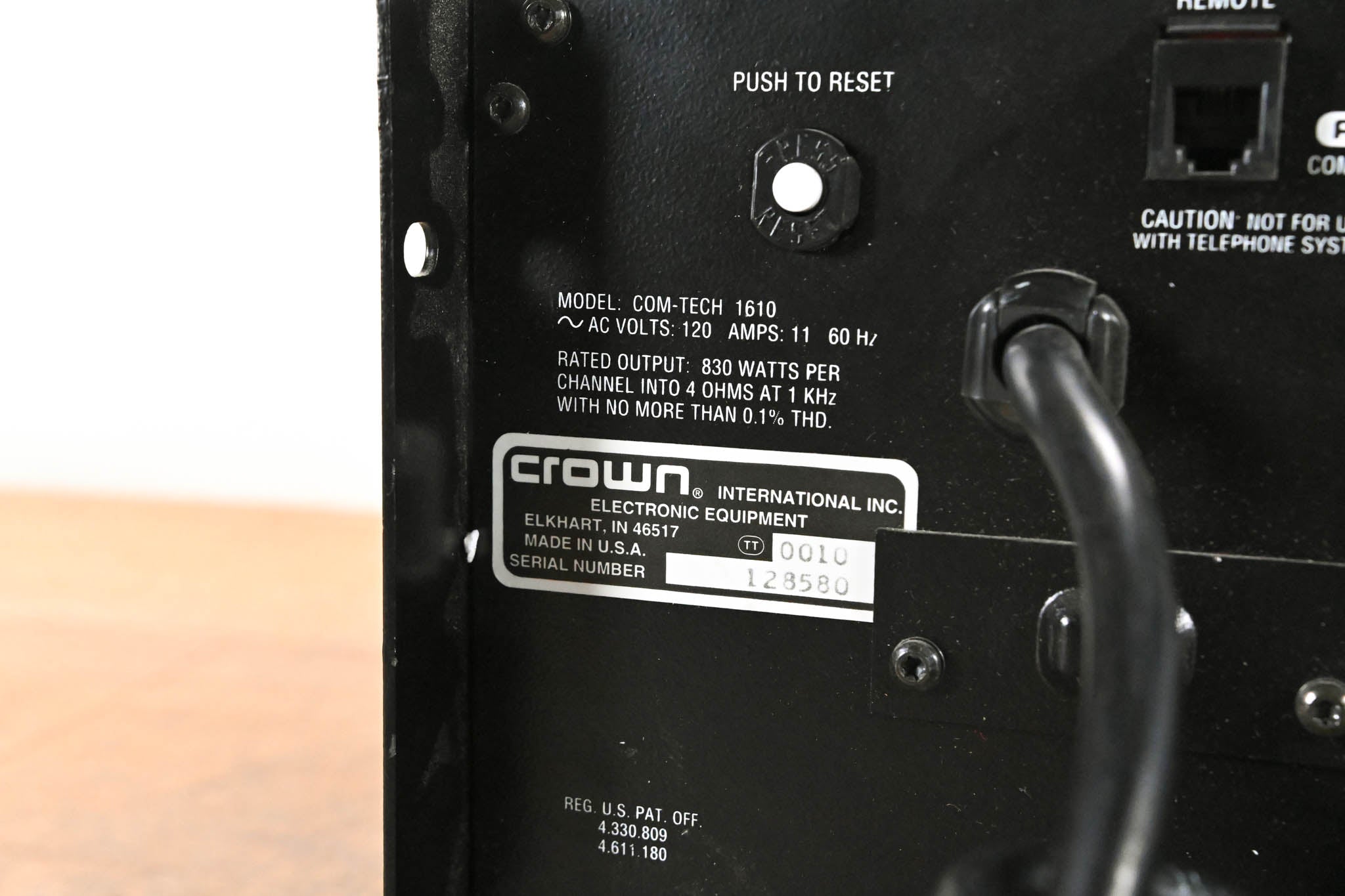 Crown Com-Tech 1610 2-Channel Power Amplifier