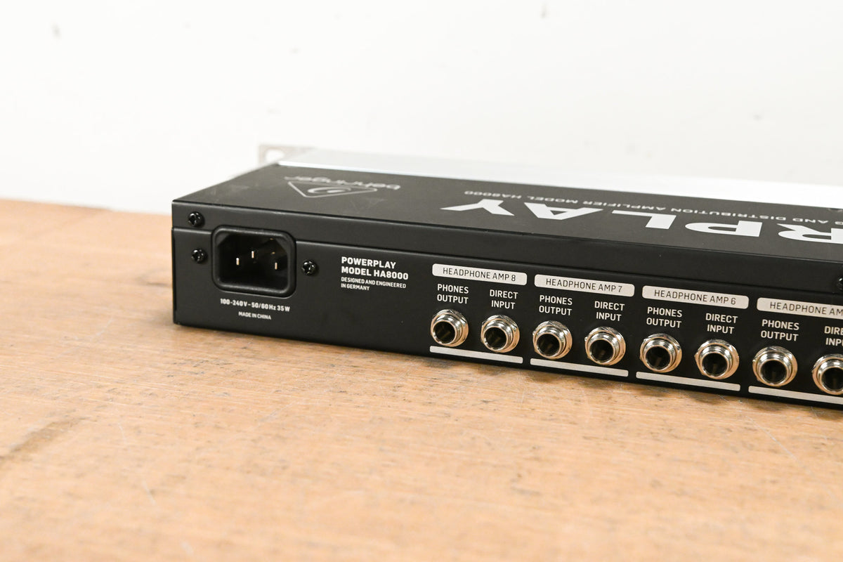 Behringer POWERPLAY HA8000 8-CH Headphone Mixing/Distribution Amplifier