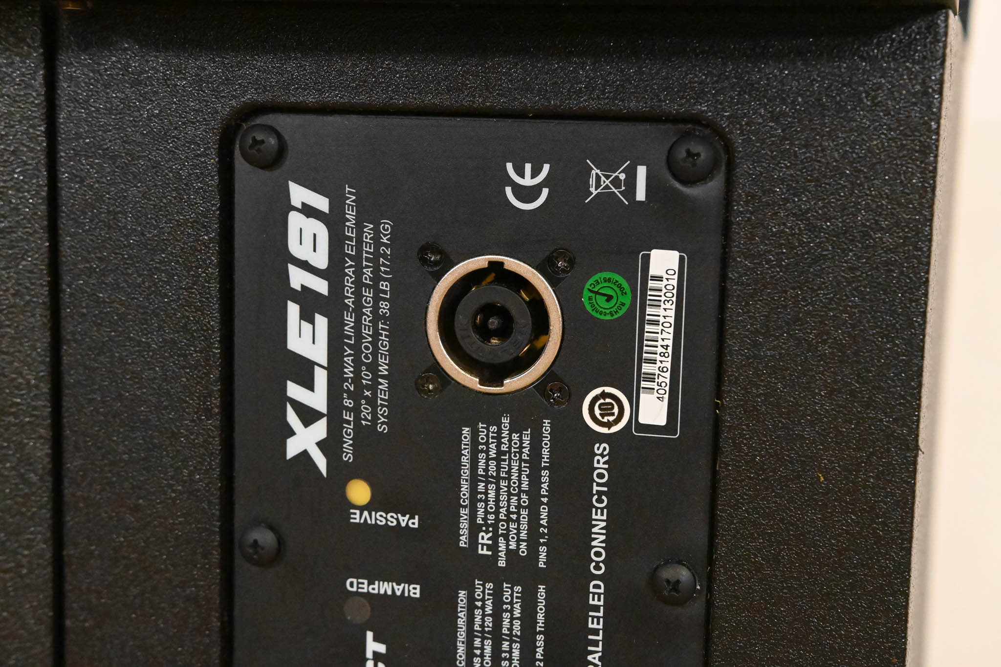 Electro-Voice (EV) XLE181 8" 2-Way Passive Line Array Speaker (PAIR)