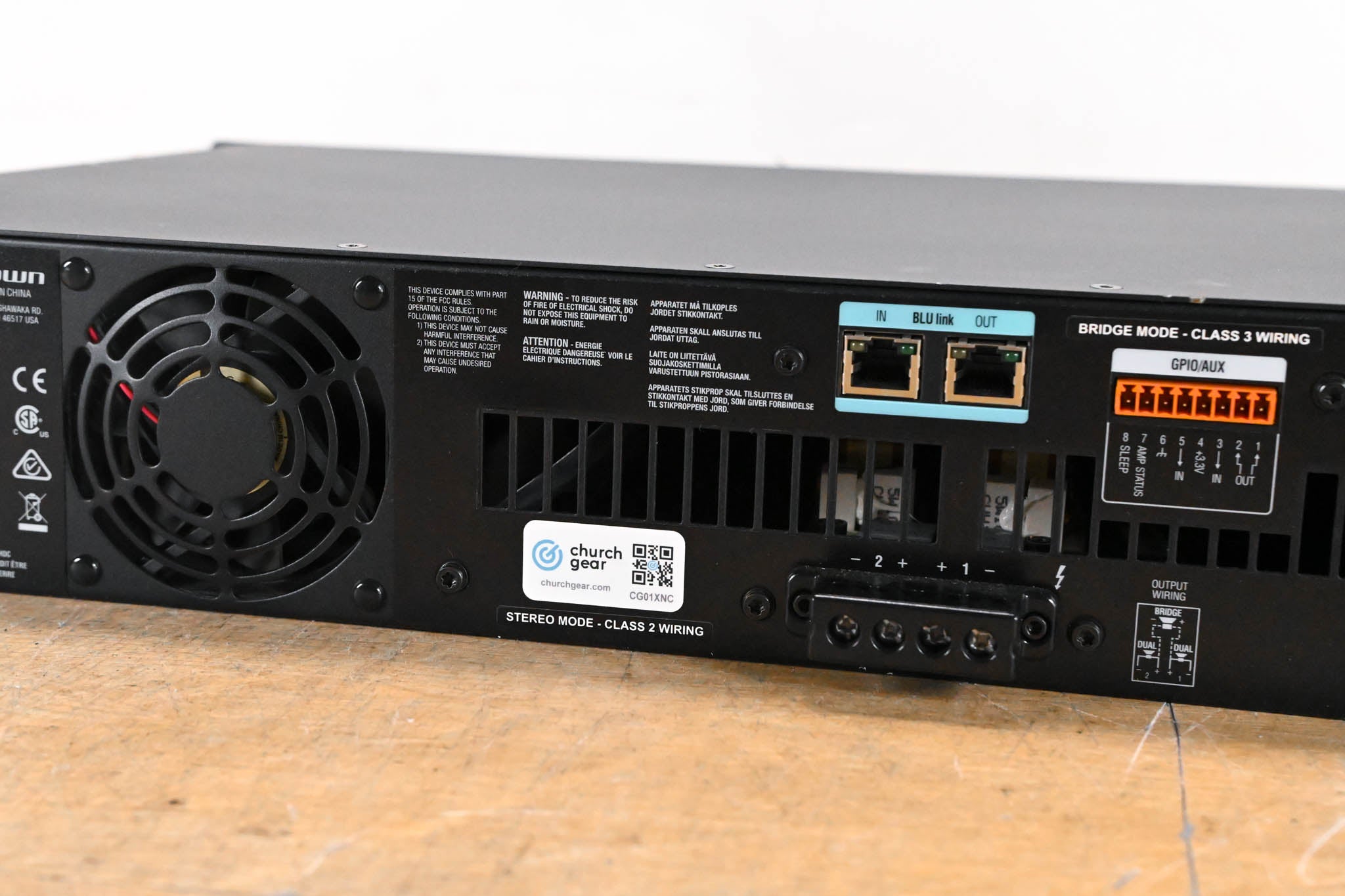 Crown CDi 2|1200BL 2-Channel DriveCore Series Power Amp w/ BLU Link