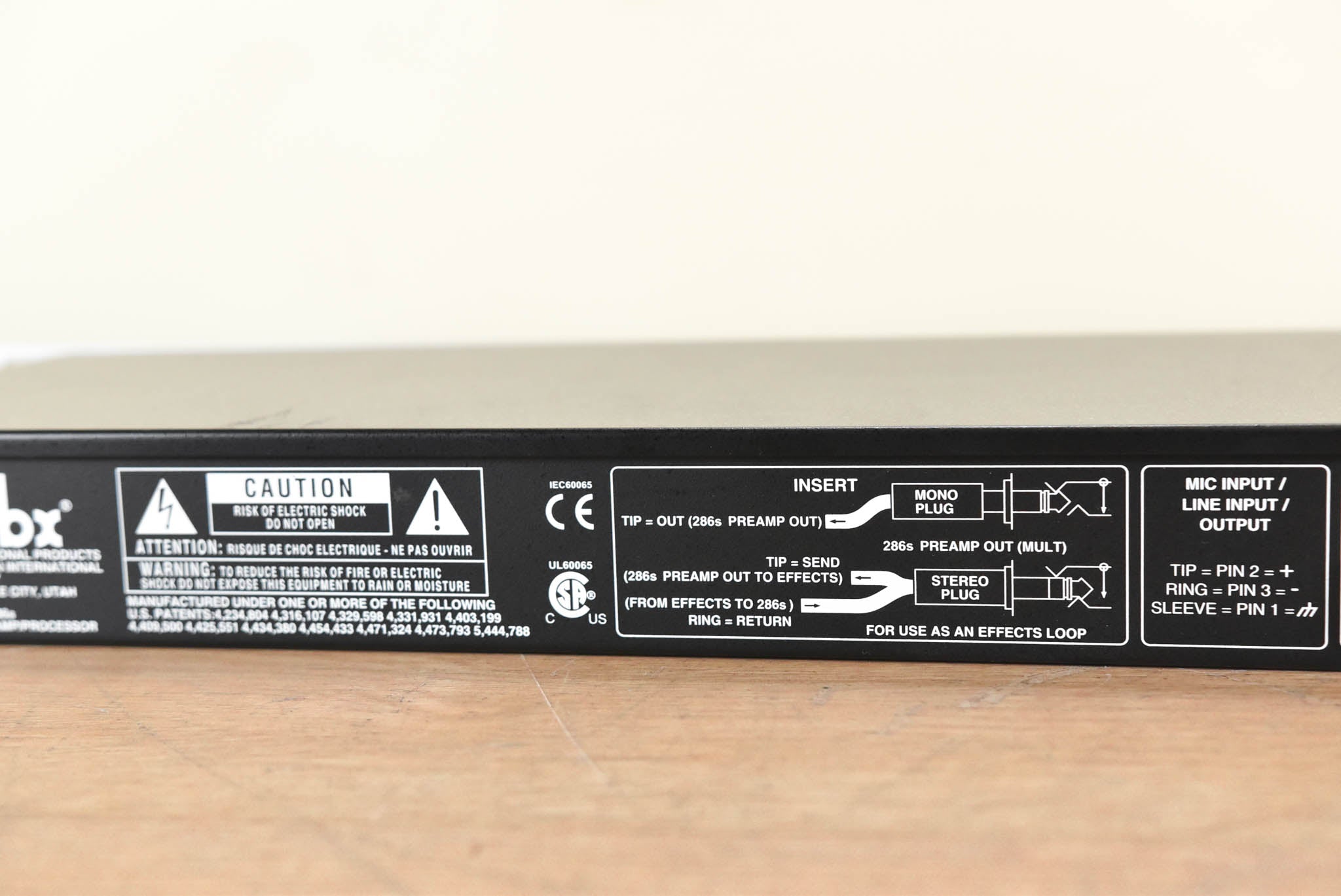dbx 286s Microphone Preamp/Channel Strip CG001YQ dbx 286s Microphone Preamp/Channel Strip CG001YQ