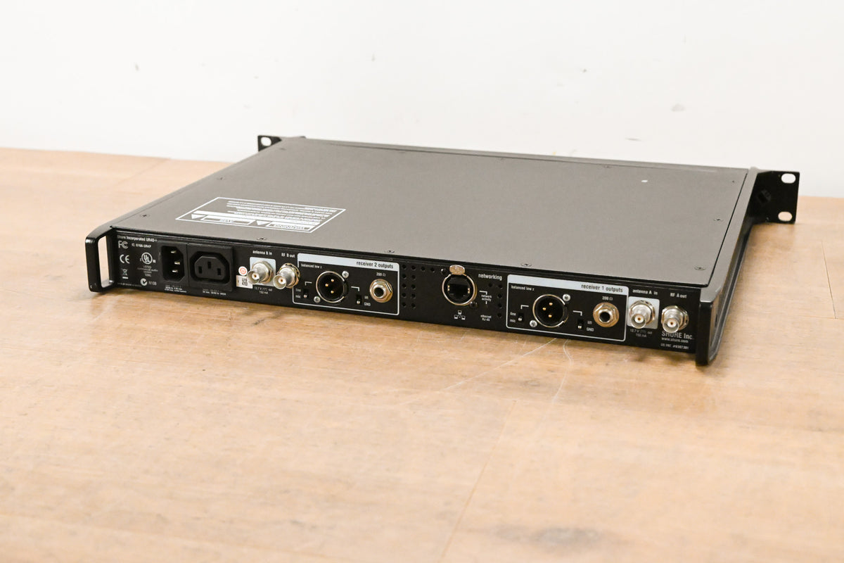 Shure UR4D+ Dual-Channel Wireless Receiver - G1 Band: 470-530 MHz