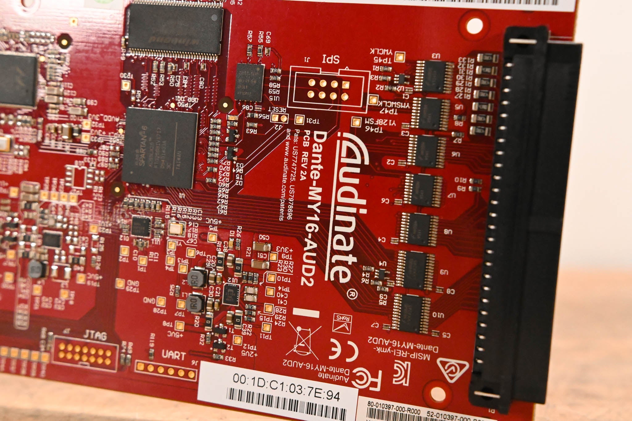 Audinate Dante-MY16-AUD2 16-Channel Dante Network I/O Card