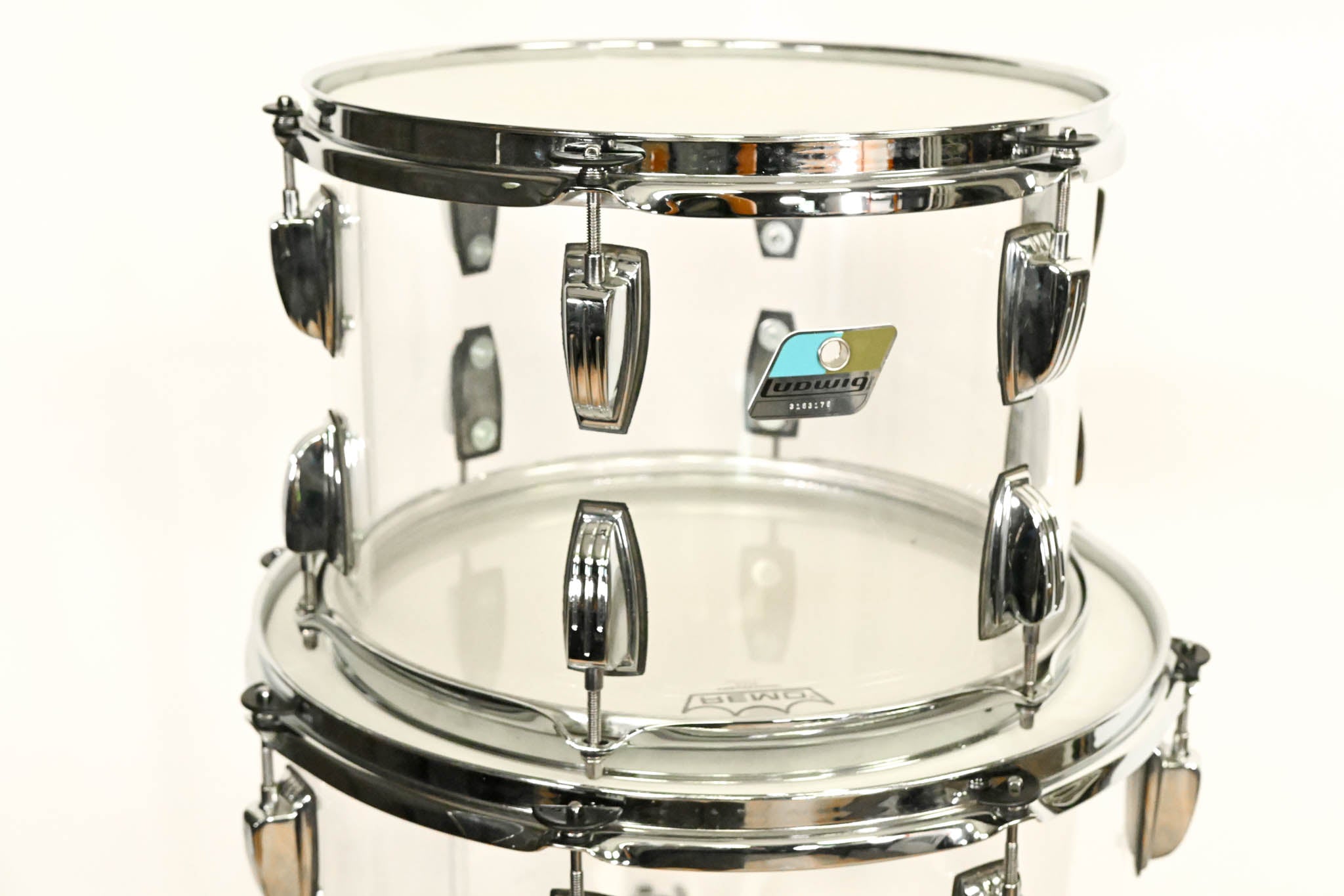 Ludwig Vistalite 1970s Big Beat 4pc Drum Kit
