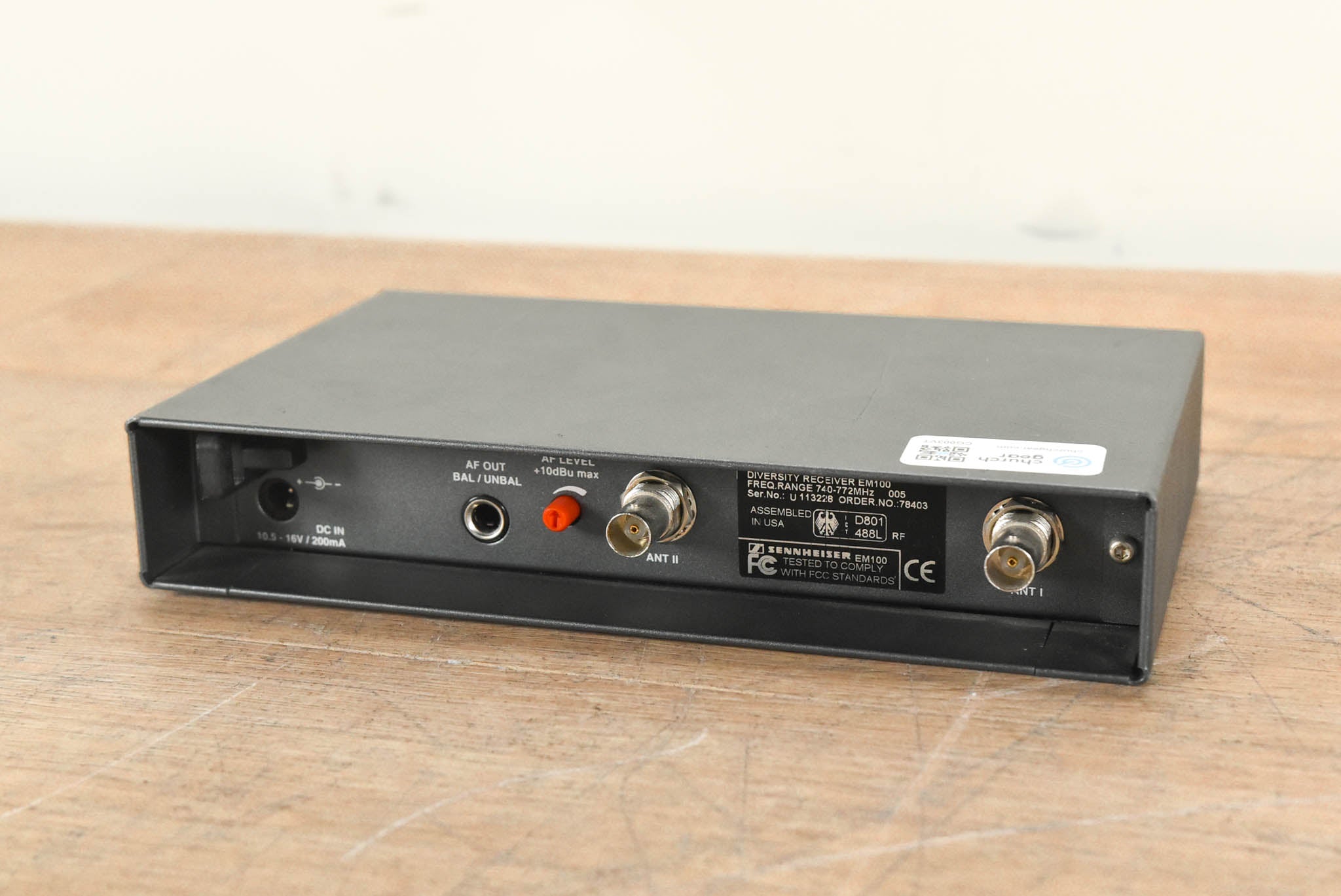 Sennheiser EM 100 Wireless Receiver - 740-772 MHz (NO POWER SUPPLY)