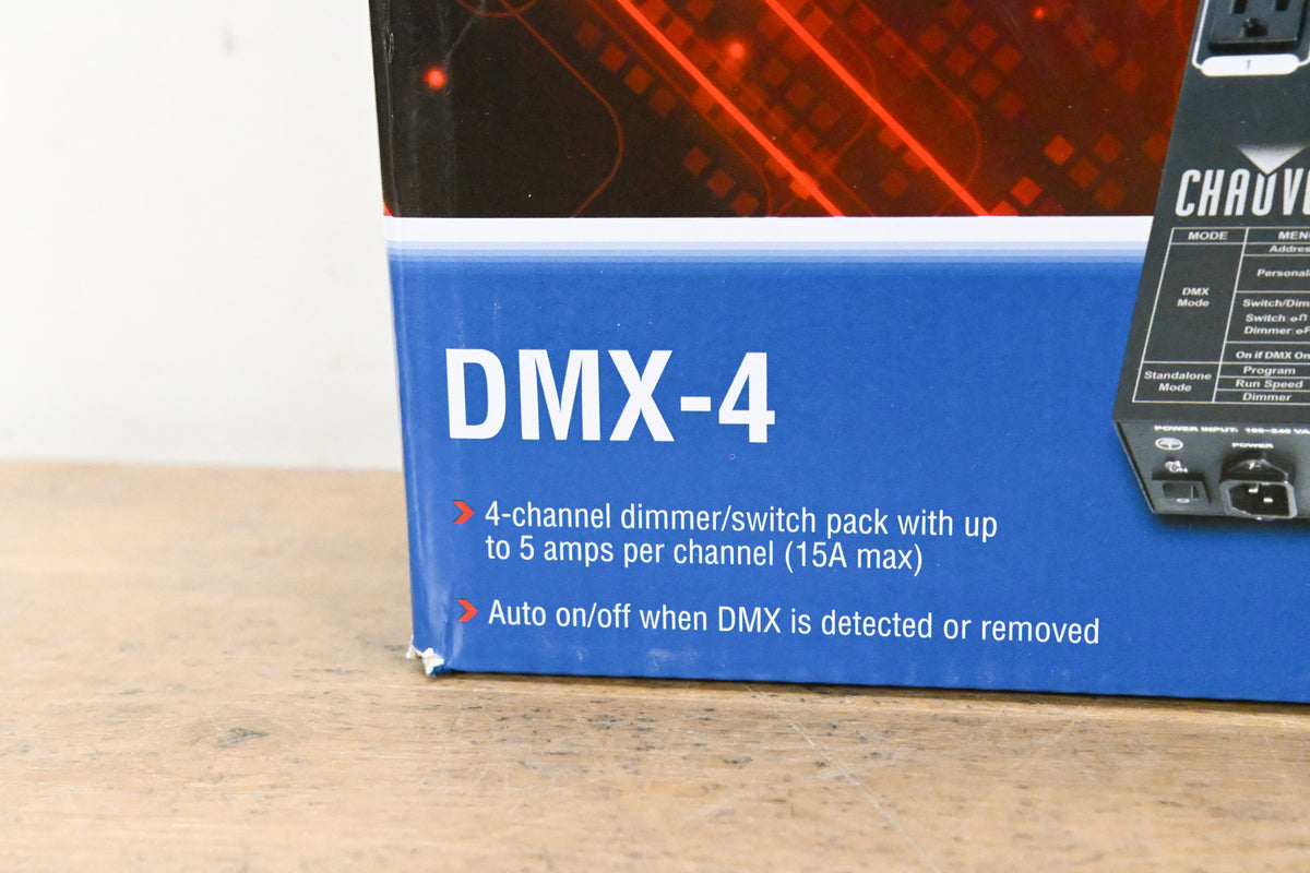 Chauvet DMX-4 4-Channel DMX Dimmer/Relay Pack