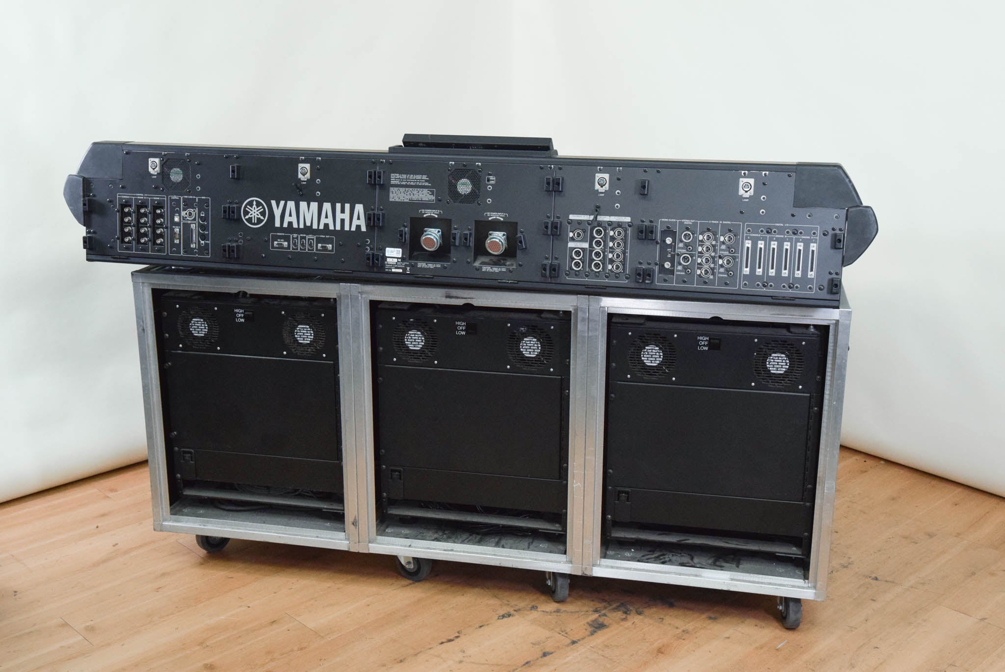 Yamaha PM1DV2 VCM with I/O, Master Clock, and Backup Power Supplies