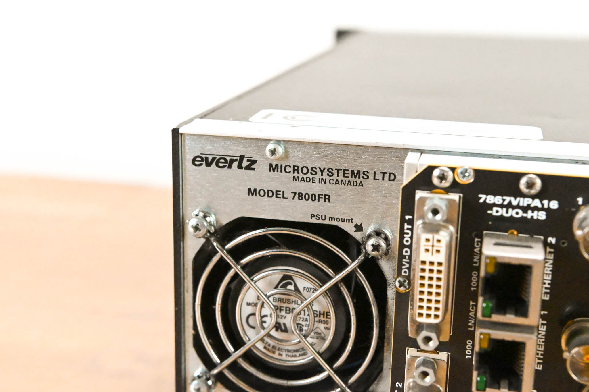 Evertz 7800FR 3RU Rackmount MultiFrame with Cards