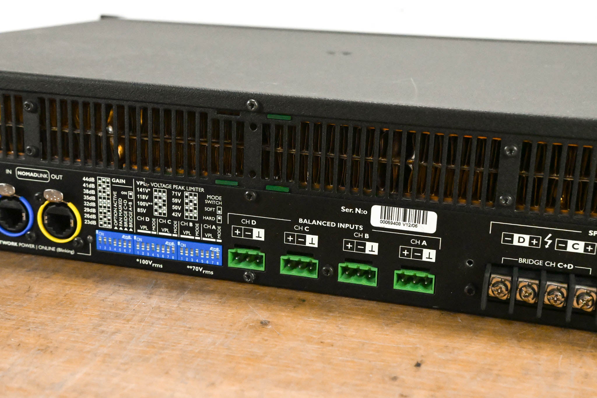 Lab Gruppen C 68:4 6800W Four-Channel Power Amplifier