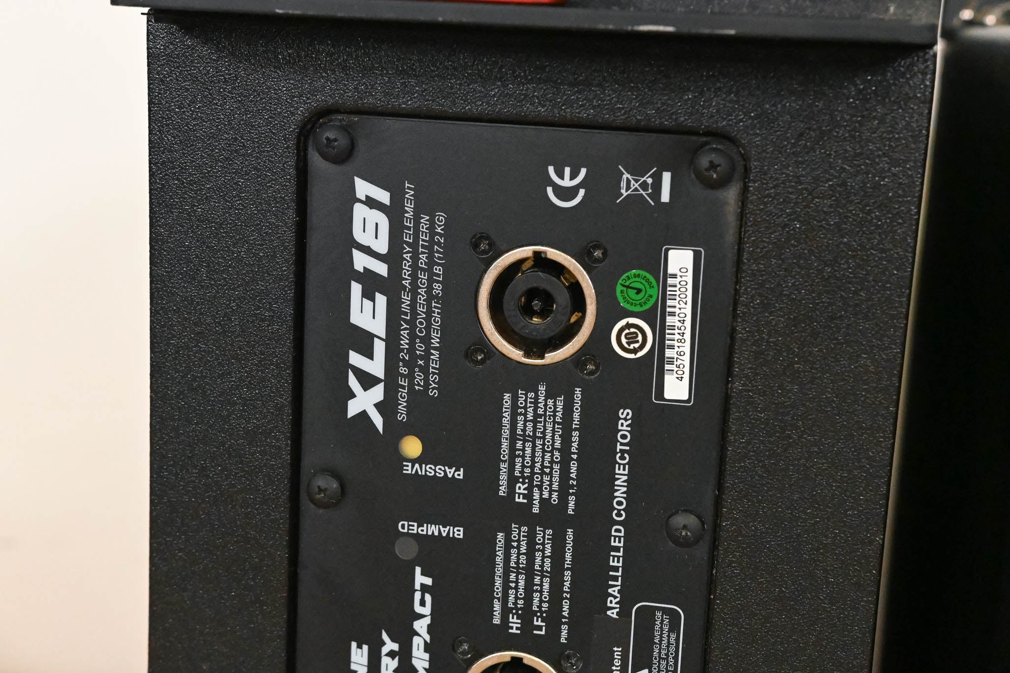 Electro-Voice (EV) XLE181 8" 2-Way Passive Line Array Speaker (PAIR)