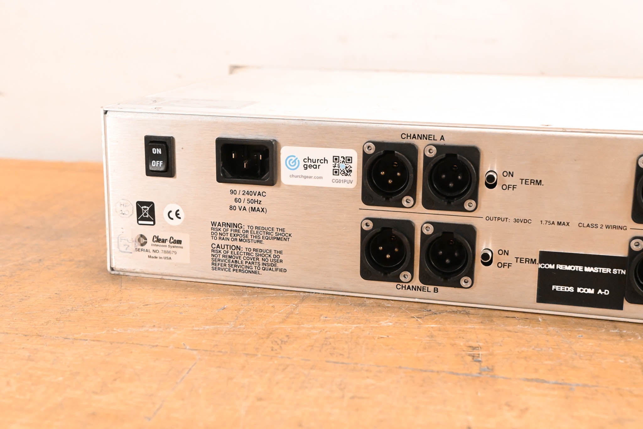 Clear-Com MS-440 4-Channel Intercom Main Station