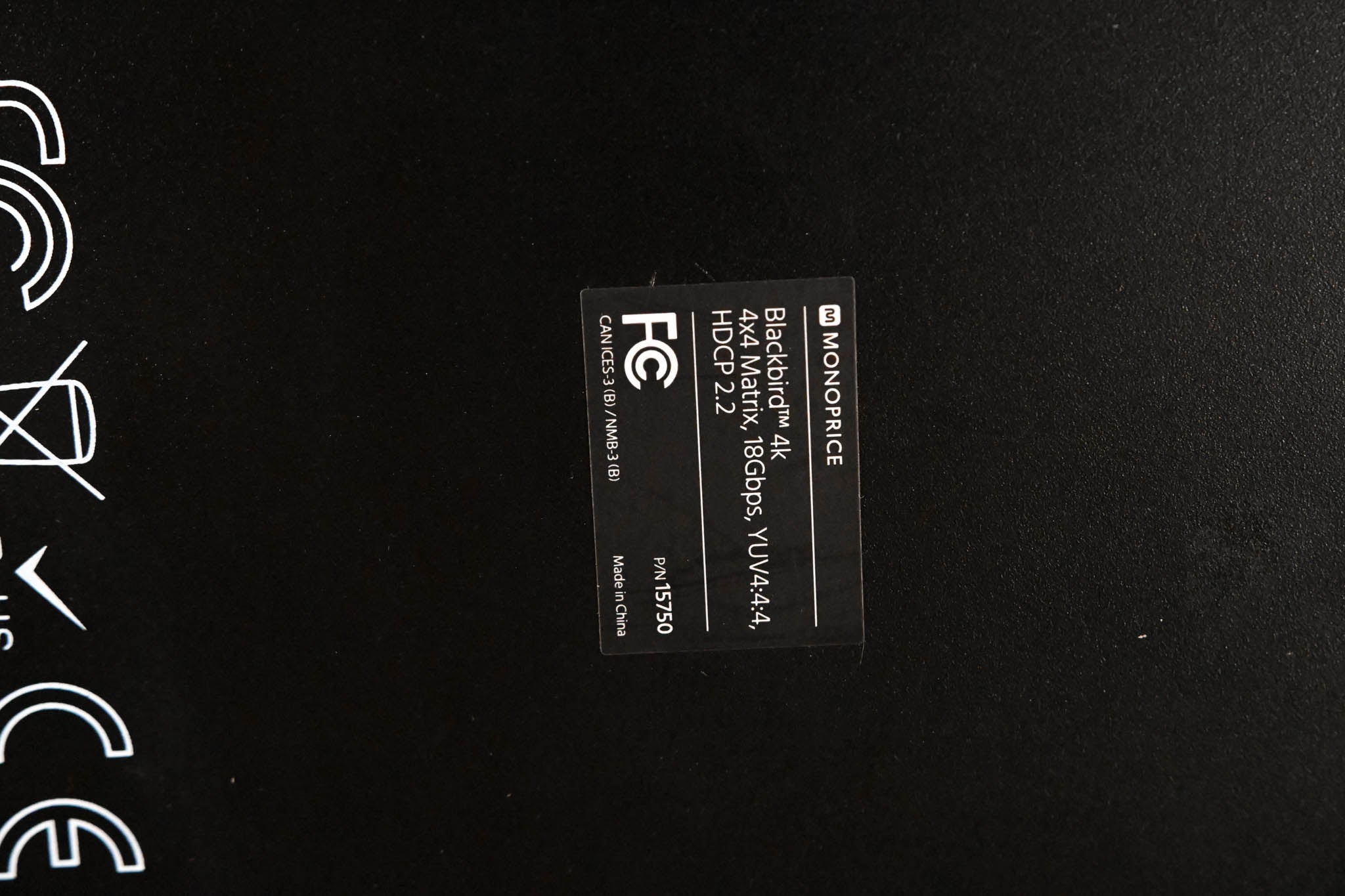 Monoprice Blackbird 4k 4x4 HDMI Matrix (NO POWER SUPPLY)