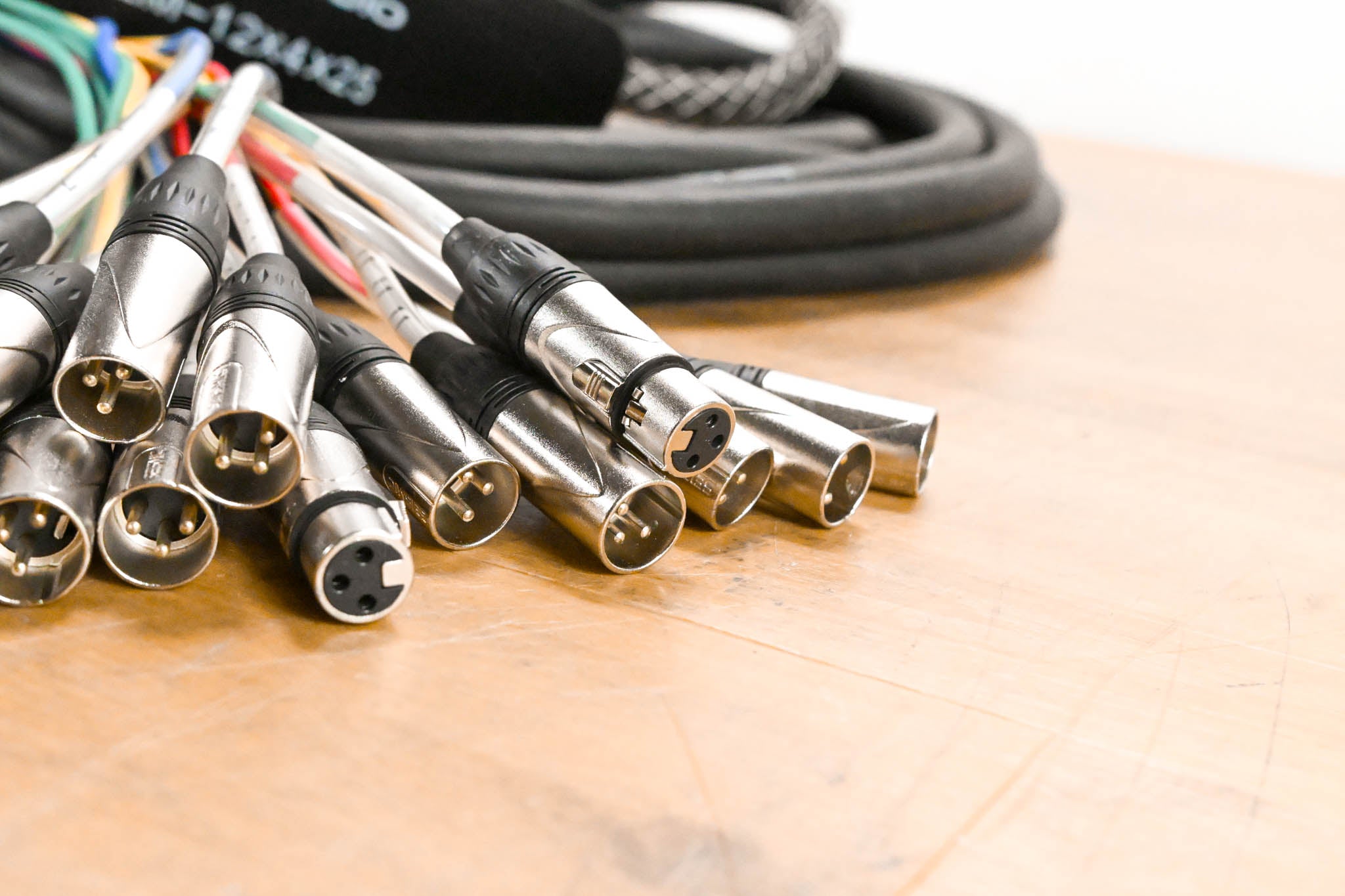 Seismic Audio SAEM-12x4x25 12-Channel XLR Color Coded Snake Cable - 25'