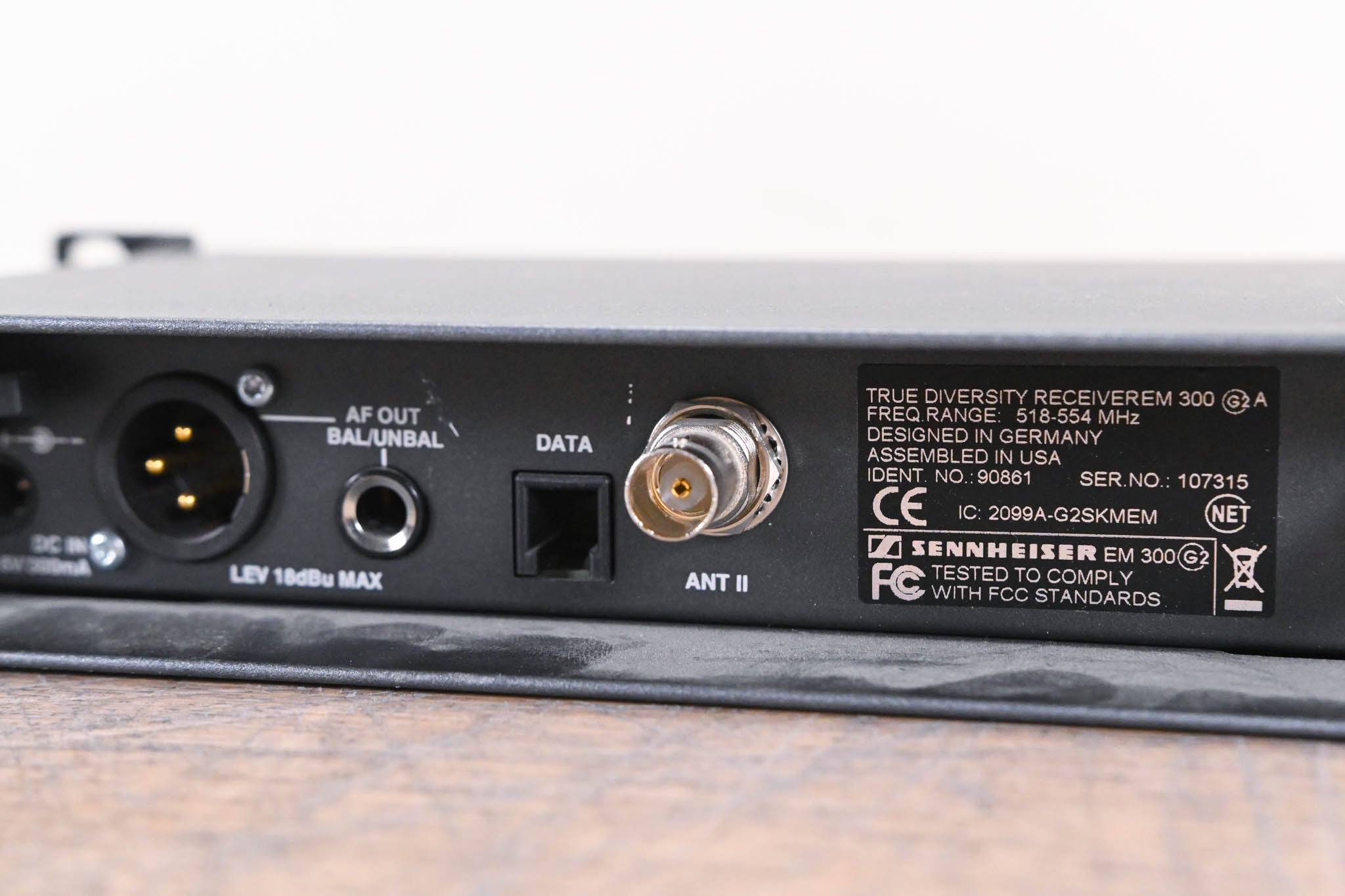 Sennheiser EM 300 G2 Wireless Receiver - 518-554 MHz (NO POWER SUPPLY)