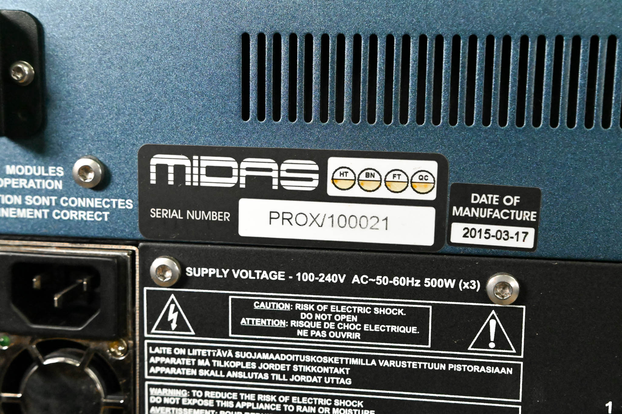 Midas PRO X Control Surface with Neutron High-Performance Audio System