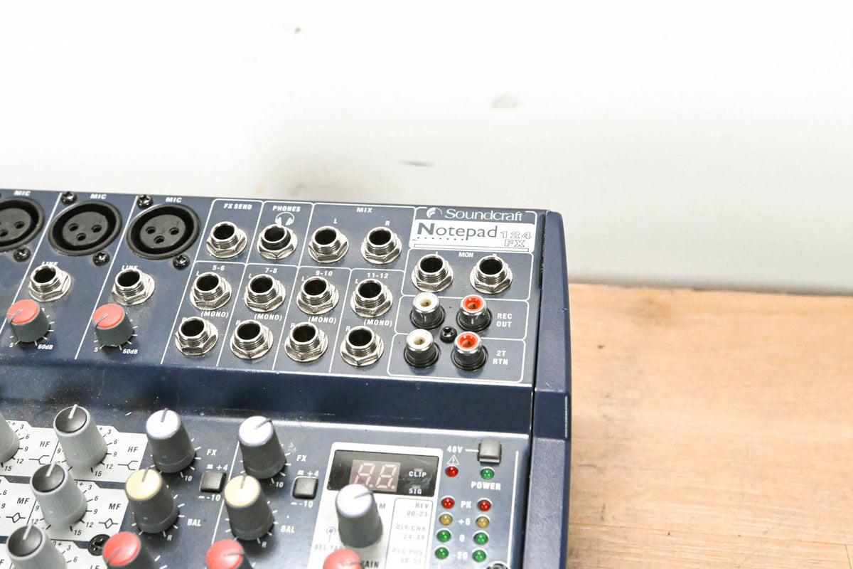 Soundcraft Notepad 124FX Compact 12-Input Analog Mixing Console (NO PSU)