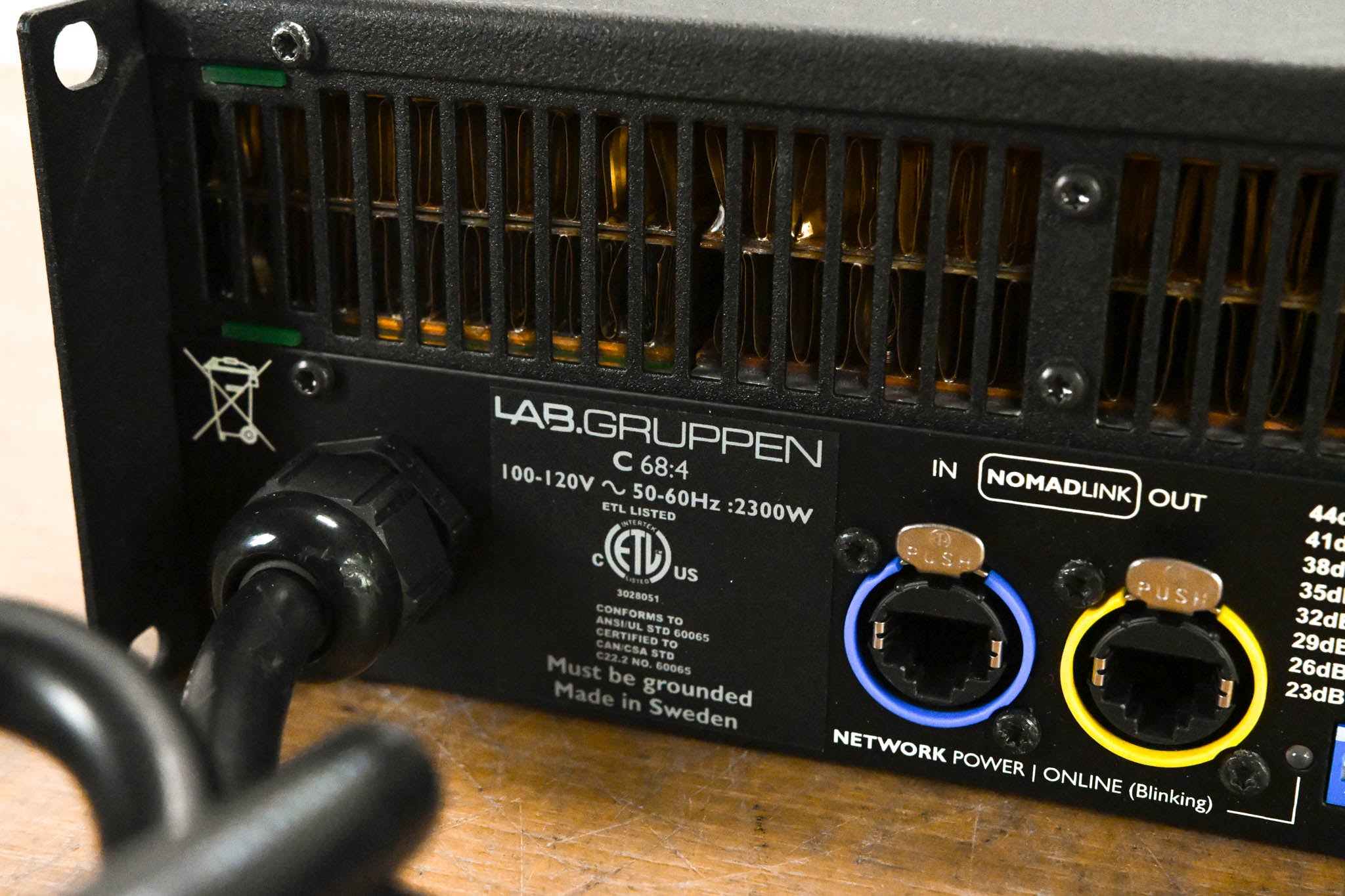 Lab Gruppen C 68:4 6800W Four-Channel Power Amplifier
