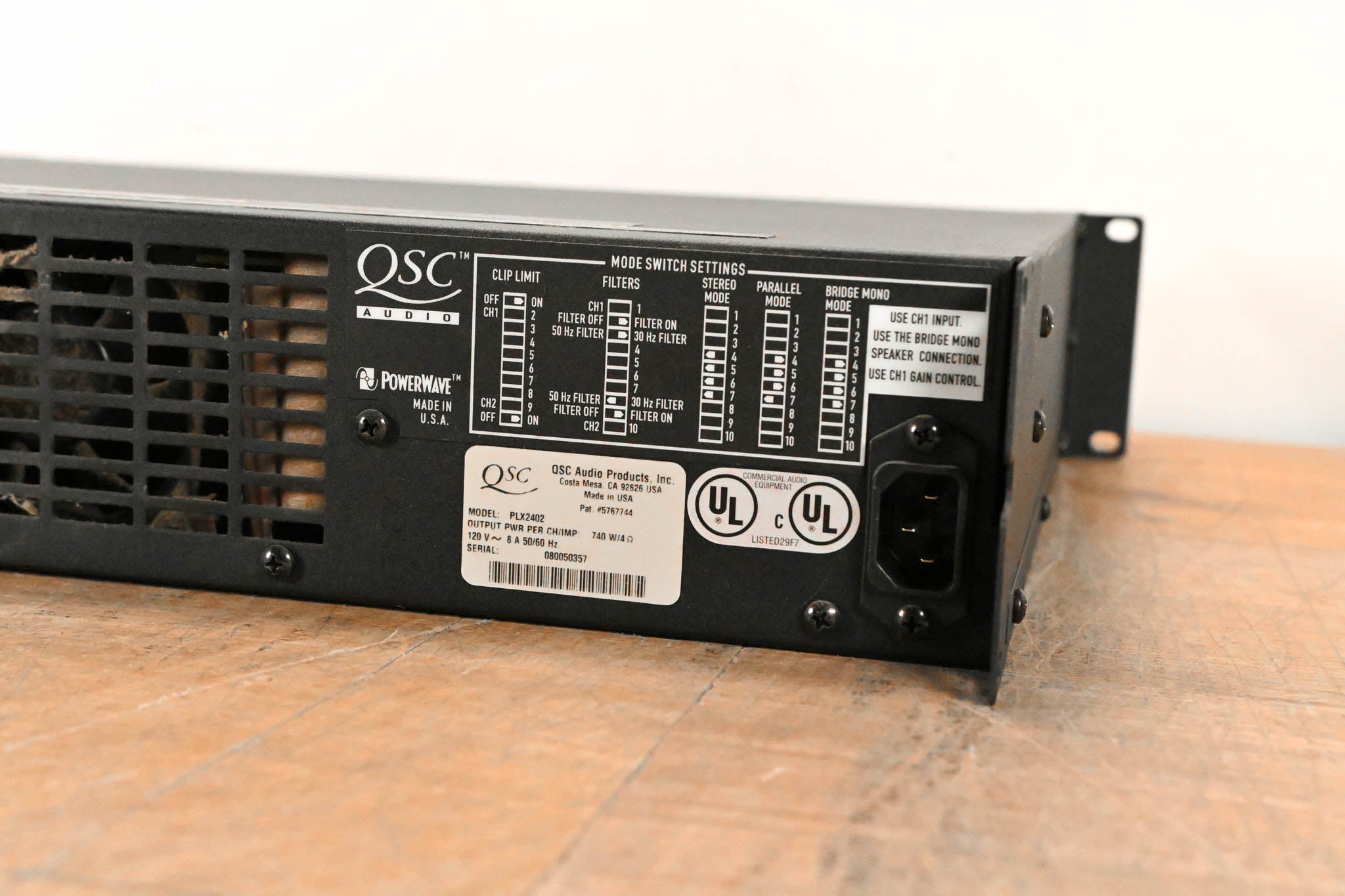 QSC PLX2402 2-Channel Power Amplifier