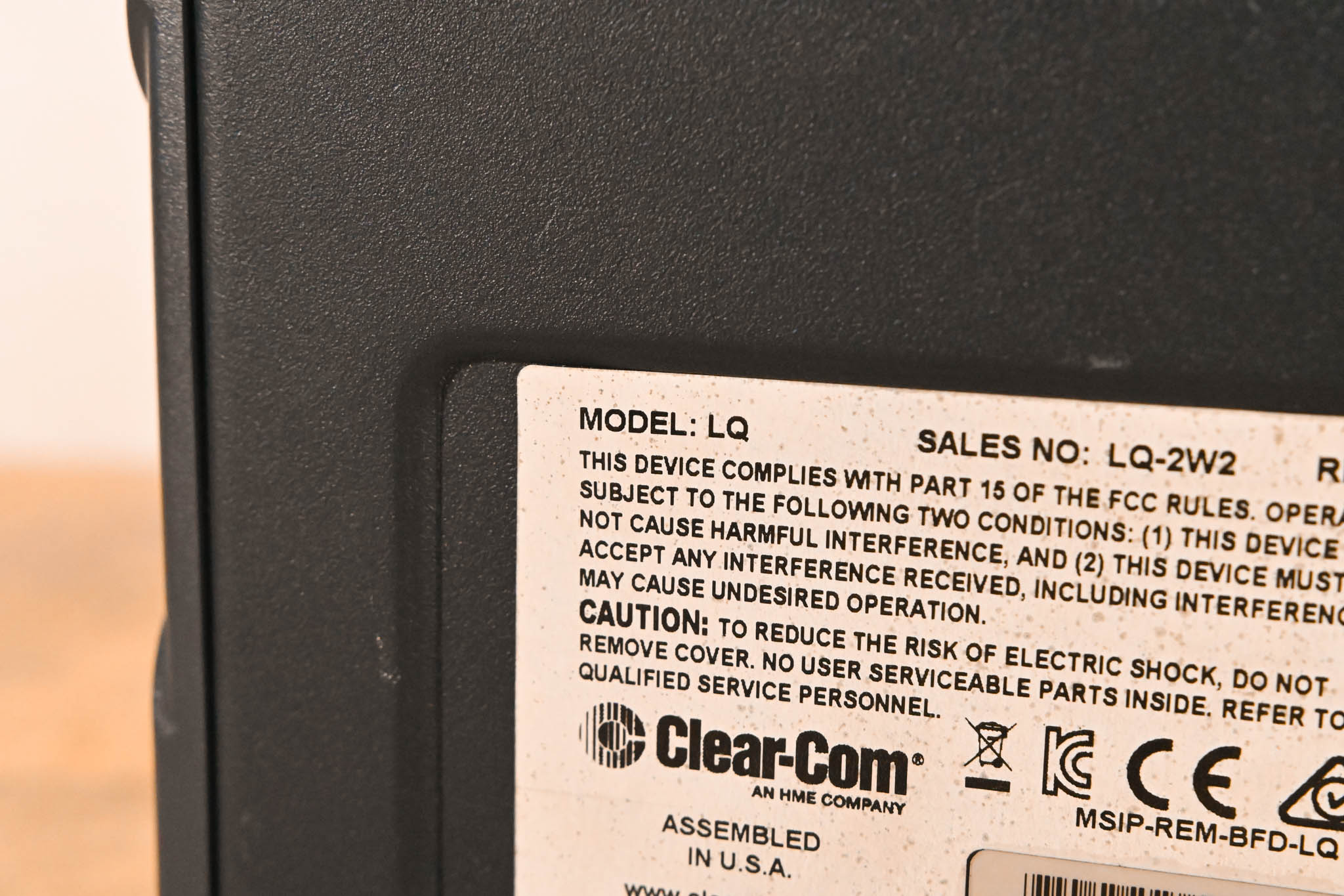 Clear-Com LQ-2W2 Compact 2-Port Partyline IP Interface (NO POWER SUPPLY)