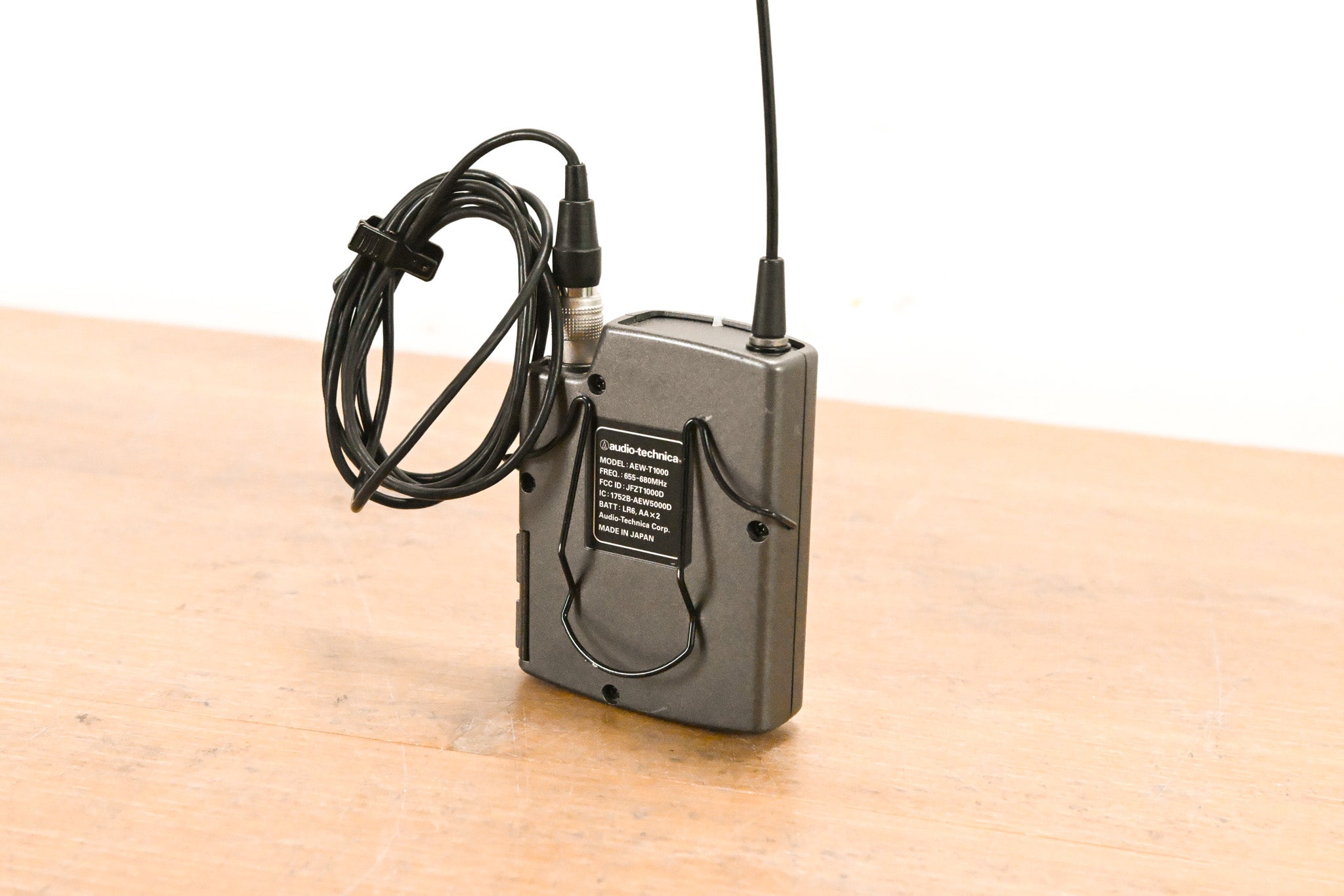 Audio-Technica AEW-T1000 Wireless Bodypack w/ Lavalier Mic - 655-680 MHz